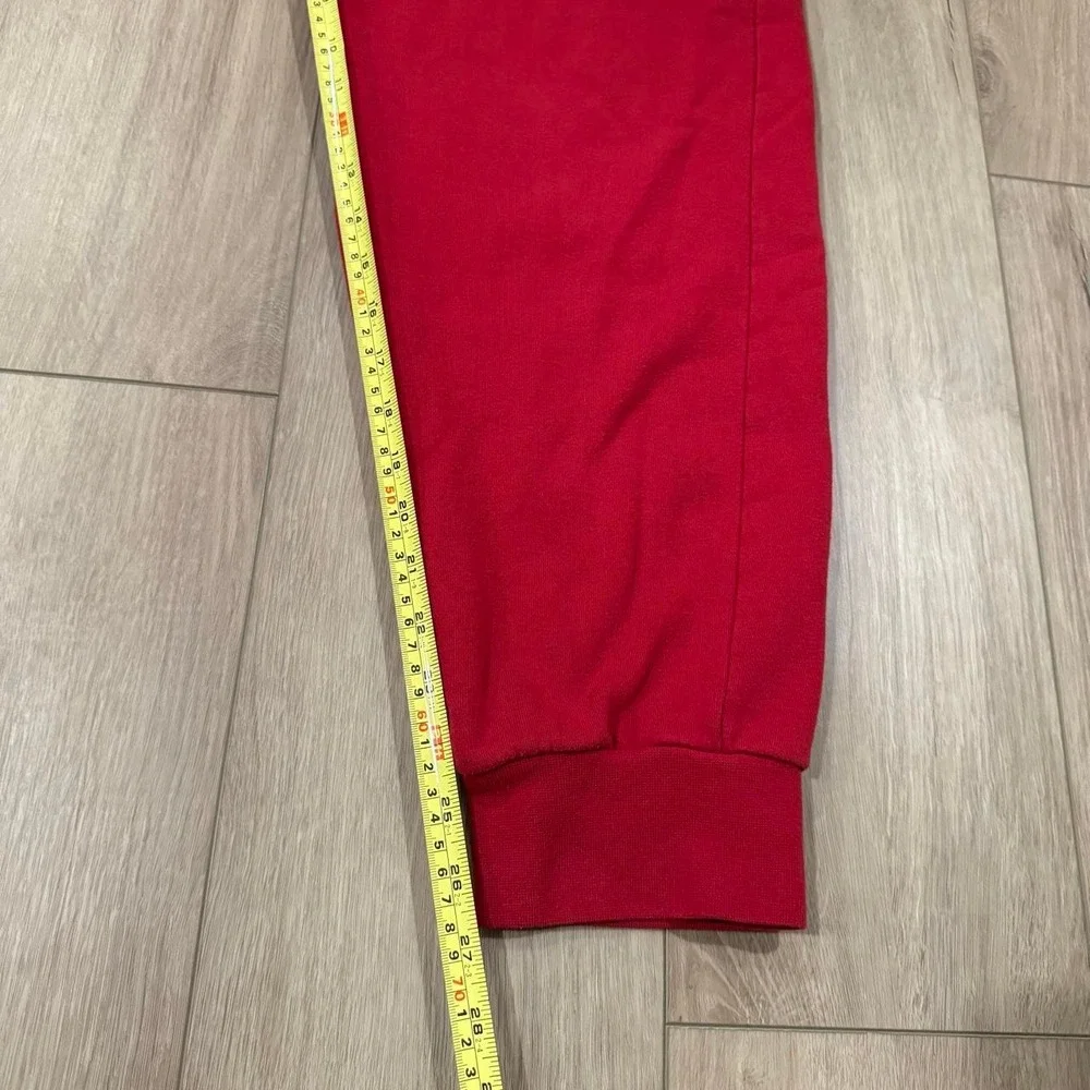 True Religion Mens Red Joggers Horseshoe Logo Sweatpants Size L